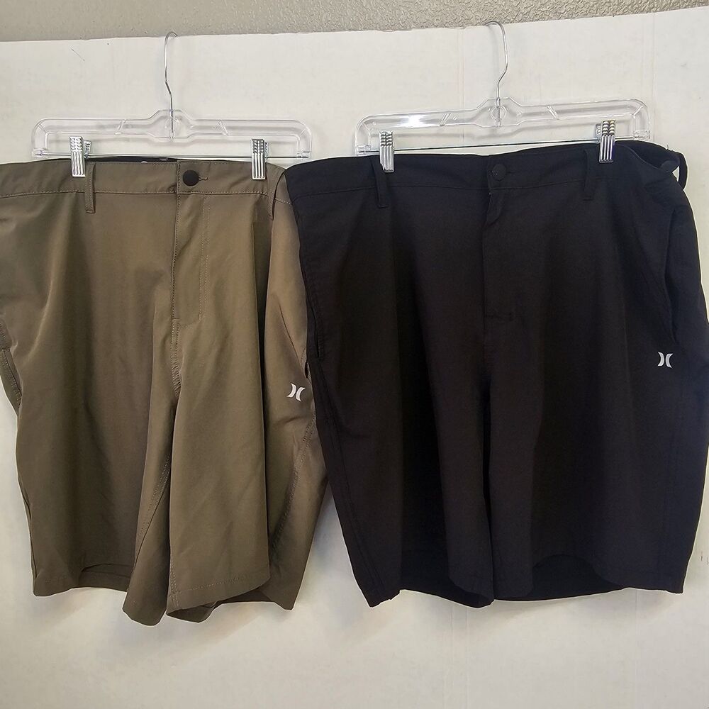 Mens Hurley Quick Dry Shorts Lot 4 Pairs Sz 40 Gray  Black Blue Olive Golf P0289